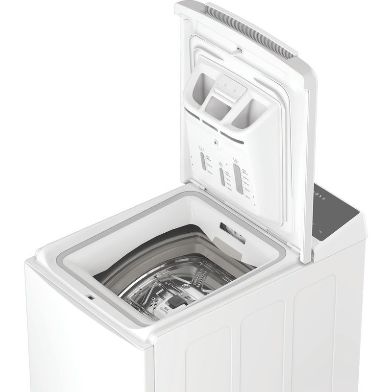Hotpoint-Lavabiancheria-Libera-installazione-HTLCARE-UR76S-IT-Bianco-Carica-dall-altro-A-Perspective-open