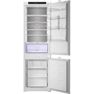 Hotpoint-Combinazione-Frigorifero-Congelatore-Da-incasso-HPK2-5293-B5E1-Zinc-Metal-2-porte-Frontal-open
